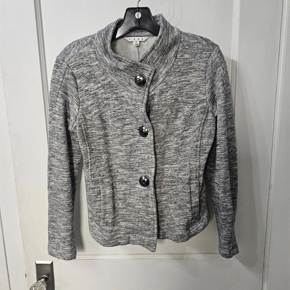 Cabi Fleece Button Up Little Jacket Sz Small